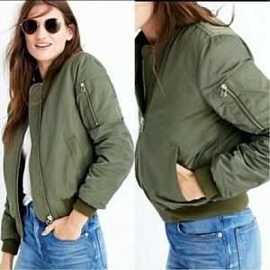 Madewell Green Bomber Jacket M